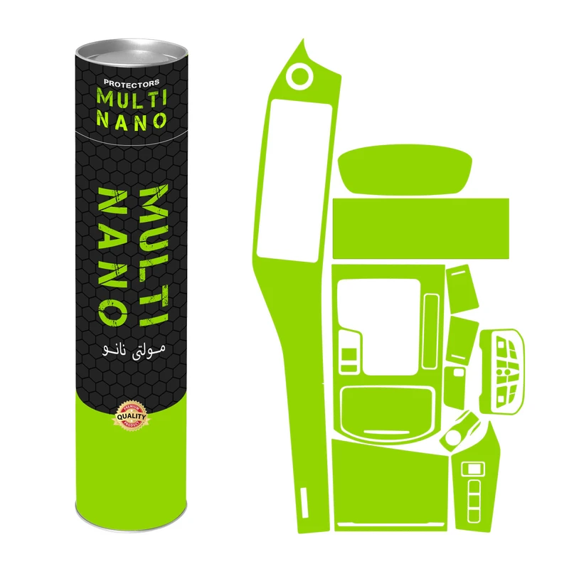 برچسب محافظ مانیتور و کنسول خودرو مولتی نانو مدل X-F1B مناسب برای بهمن دیگنیتی پرایم مجموعه 9 عددی
