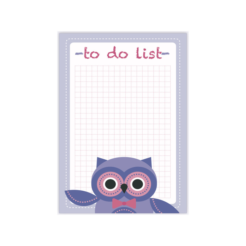 دفترچه یادداشت مدل To do list مدل جغد خوشحال