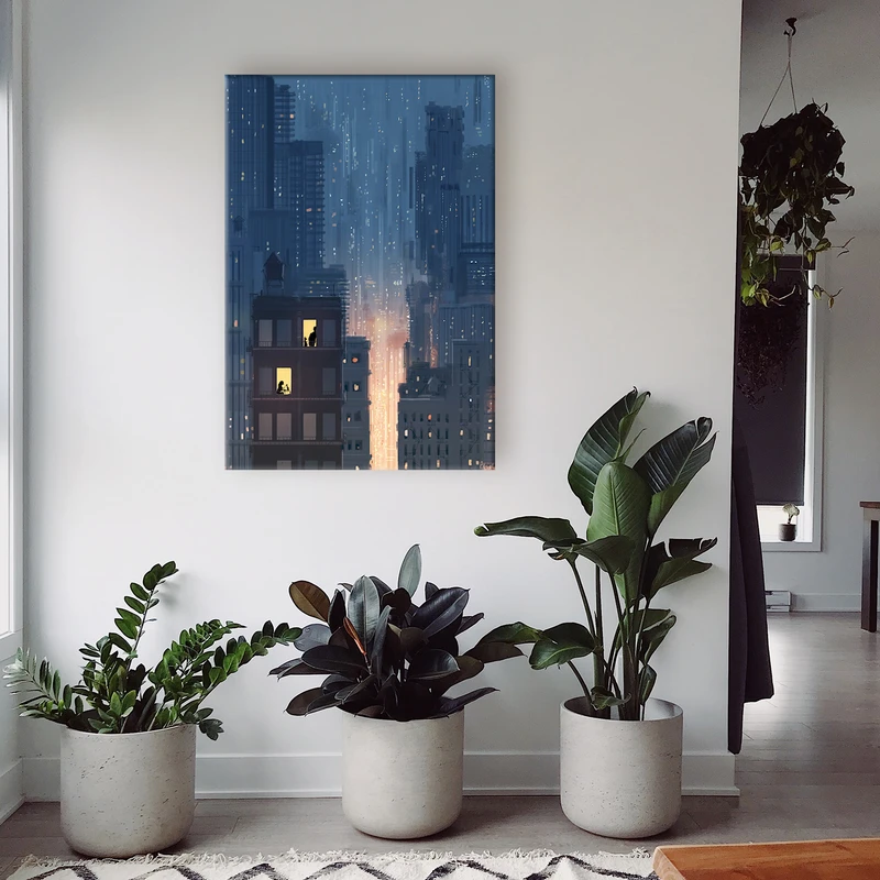 تابلو شاسی مدل شهر آبی Blue City کدC1-61 