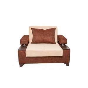 مبل یک نفره تخت خواب شو مدل شیمر دسته کنسولی 
