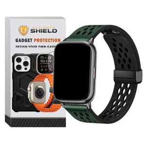 Ultimate Shield Dot Leather Magnet TW Band for Haylou GS / GST / GST Lite / LS02 Pro / Solar LS05 / Solar Plus RT3 / Solar Lite / RT2 / RS3 / RT LS05s