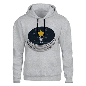 هودی مردانه مدل فضانورد کد B33 رنگ طوسی T