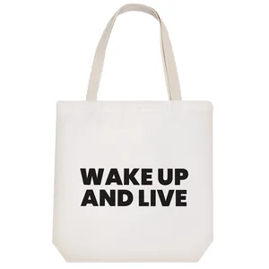 ساک خرید خندالو مدل Wake Up And Live کد 6458