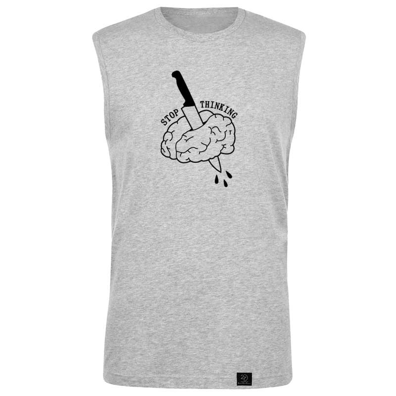 تاپ مردانه 27 مدل STOP THINKING کد WN696