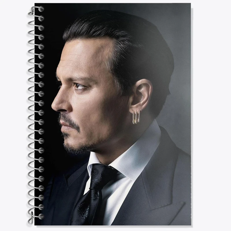 دفتر لغت 50 برگ خندالو مدل جانی دپ Johnny Depp کد 3295