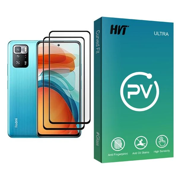 محافظ صفحه نمایش اچ وی تی مدل PV Glass MIX002 مناسب برای گوشی موبایل شیائومی Poco X3 GT بسته دو عددی
