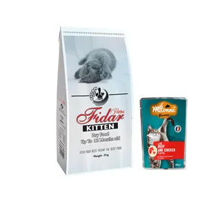 غذای خشک بچه گربه فیدار مدل 07 وزن 2 کیلوگرم به همراه پوچ گربه میتون