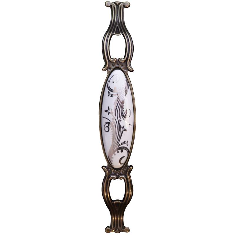 دستگیره کابینت مدل زیتونی سفید 12.8 دستگیره کابینت مدل زیتونی سفید 12.8