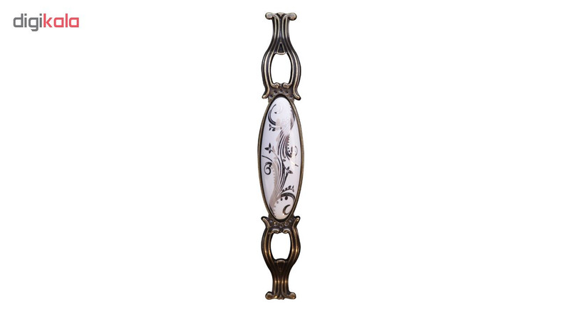 دستگیره کابینت مدل زیتونی سفید بسته 3 عددی