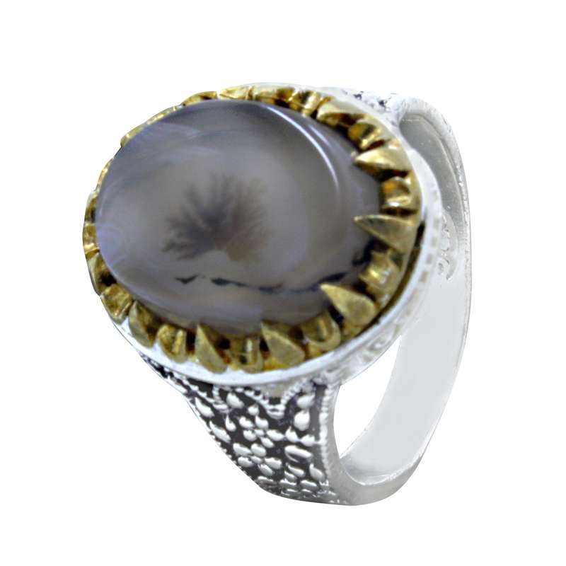 انگشتر نقره مردانه مدل شجر کد a3