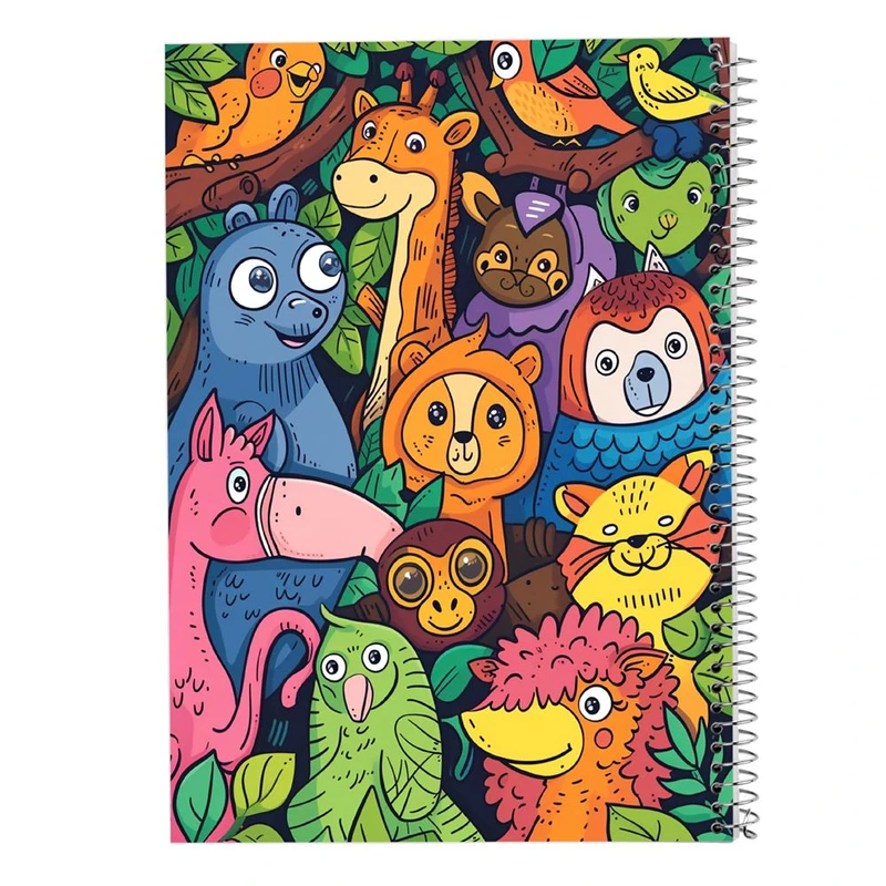 دفتر شطرنجی 50 برگ مدوپد طرح موجودات فانتزی کد DF17069