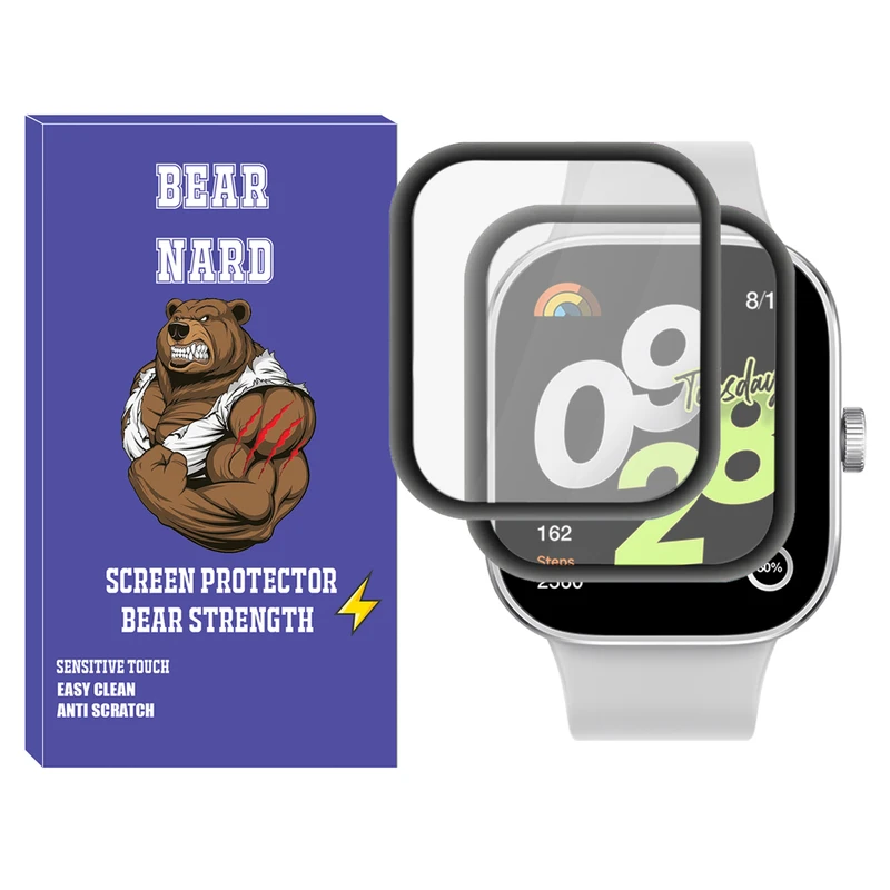 محافظ صفحه نمایش برنارد مدل Pmma-BR مناسب برای ساعت هوشمند شیائومی Redmi Watch 4 بسته دو عددی