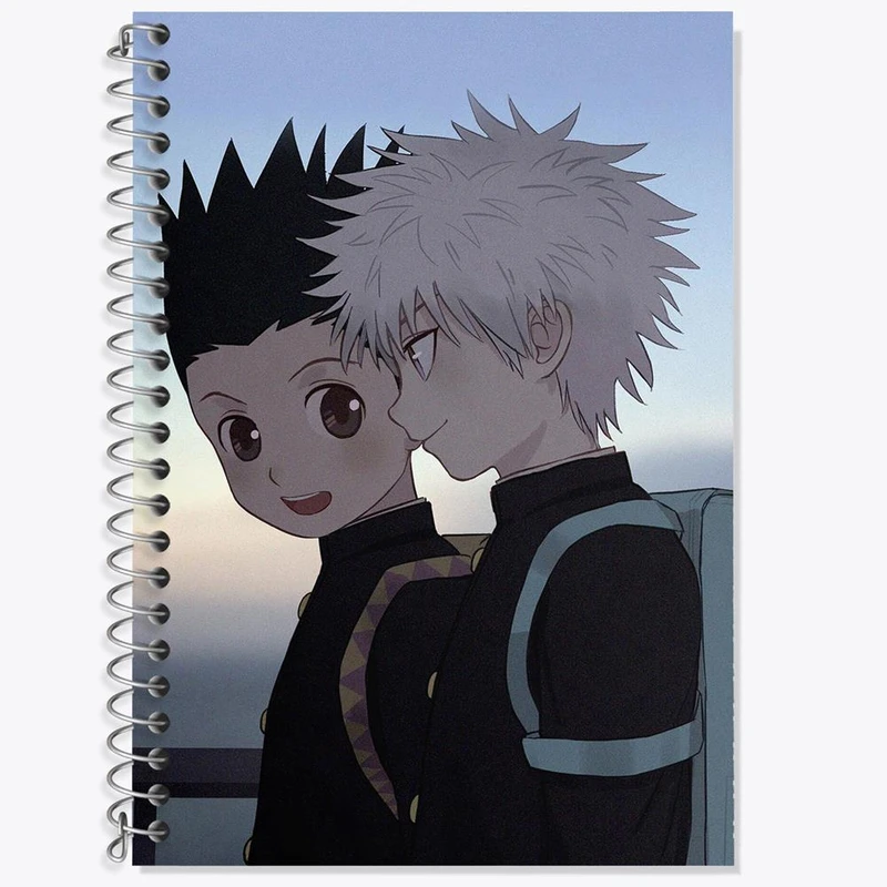 دفتر لغت 50 برگ خندالو مدل گون و کیلوا انیمه هانتر ایکس هانتر Hunter × Hunter کد 11931