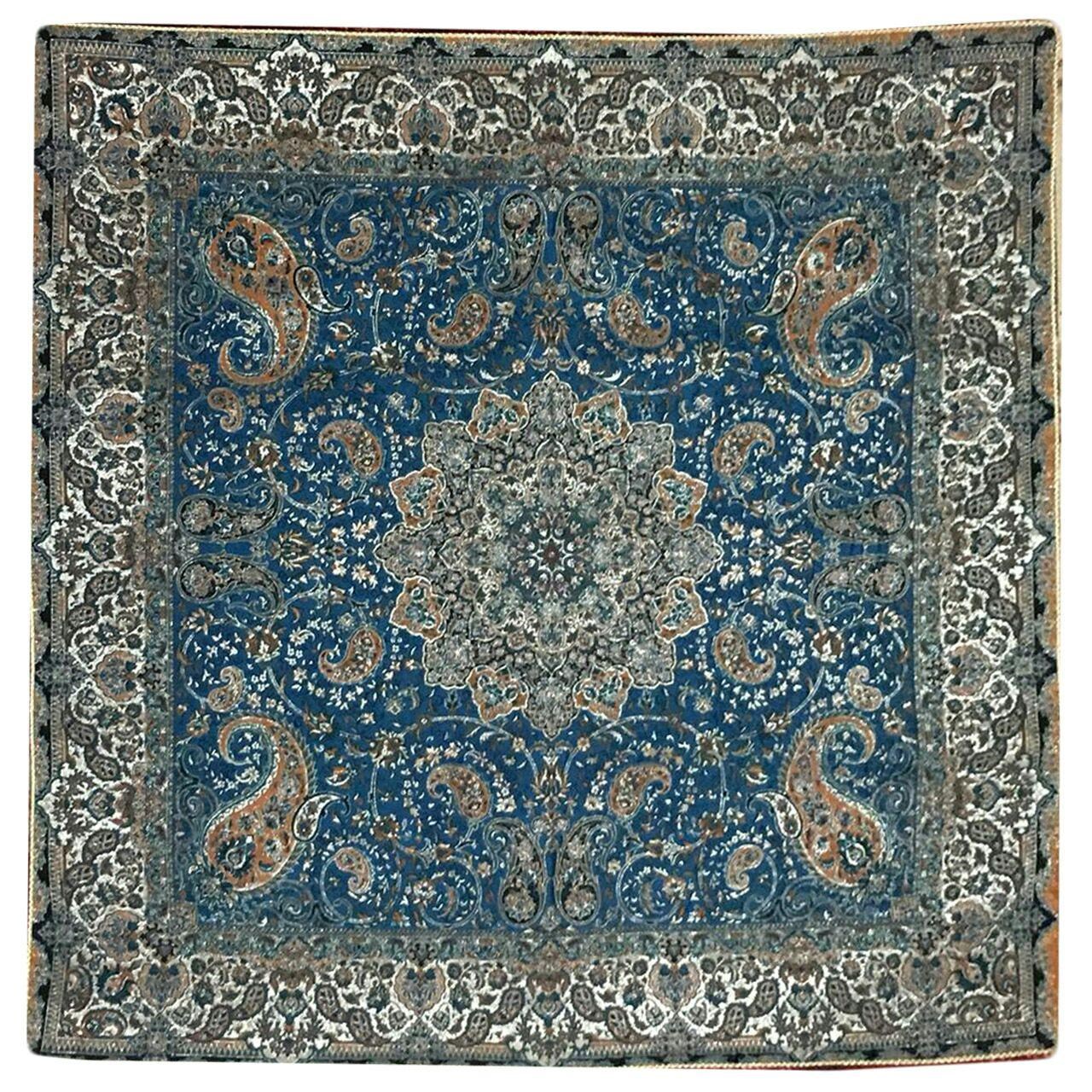 رومیزی ترمه مدل T710 سایز 100x100 سانتی متر
