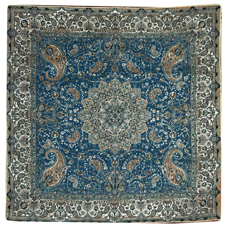 رومیزی ترمه مدل T710 سایز 100x100 سانتی متر