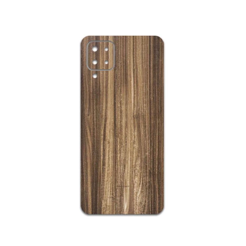 برچسب پوششی ماهوت مدل Light-Walnut-Wood مناسب برای گوشی موبایل سامسونگ Galaxy F12
