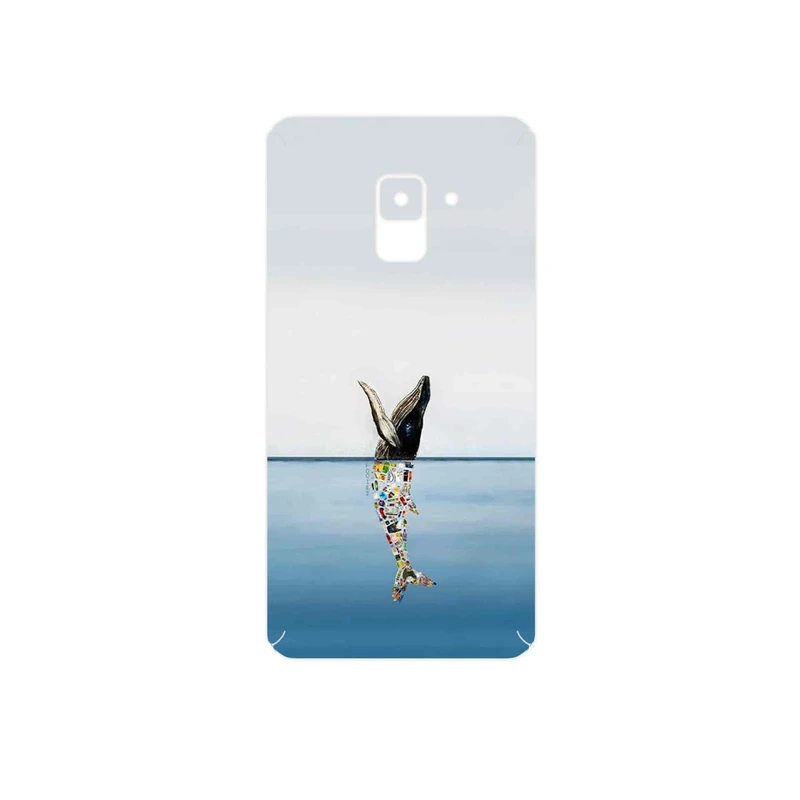برچسب پوششی ماهوت مدل Collage of Sea Trash مناسب برای گوشی موبایل سامسونگ Galaxy A8 2018
