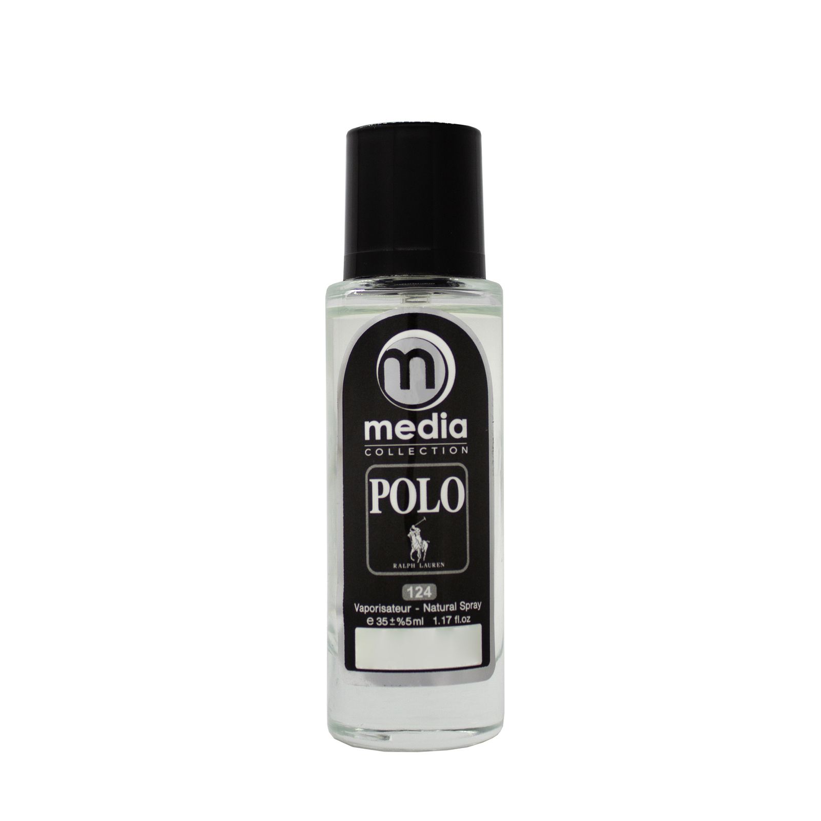 عطر جیبی مردانه مدیا مدل Polo Black حجم 35 میلی لیتر -  - 2