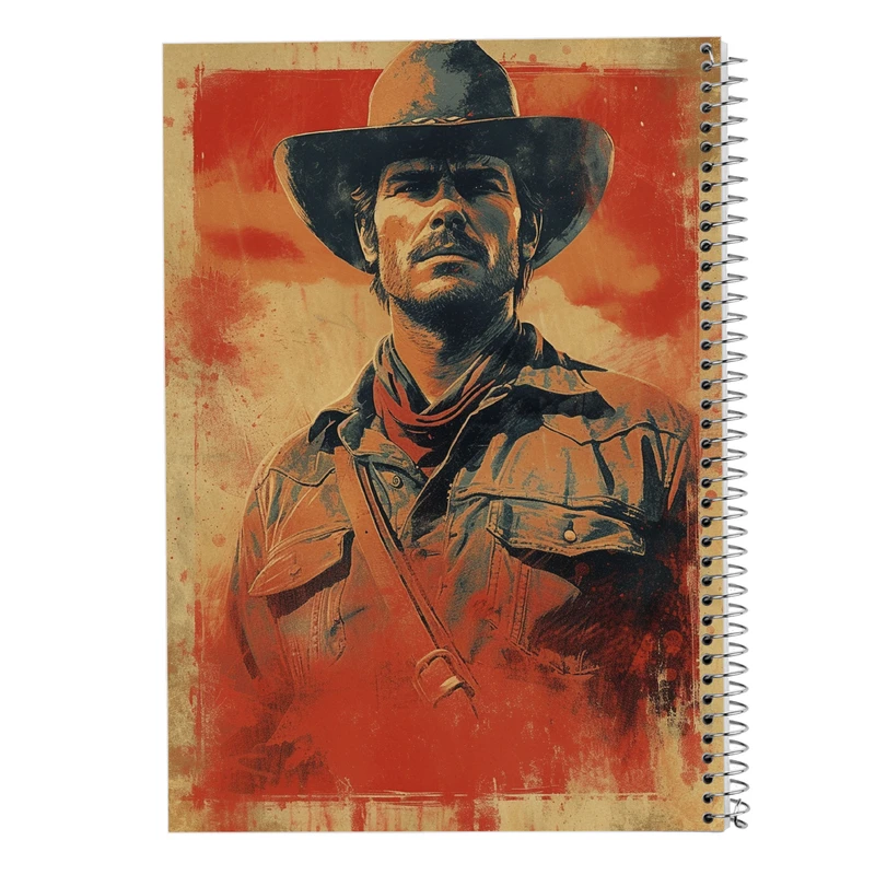 دفتر مشق 50 برگ مدوپد مدل رد دد red dead کد DF13513