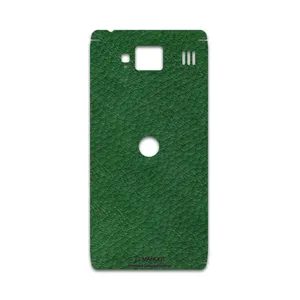 MAHOOT Green-Leather Cover Sticker for Motorola droid razr hd