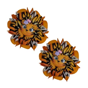 گیره مو دخترانه طرح ببری مدل GOL_2 بسته 2 عددی