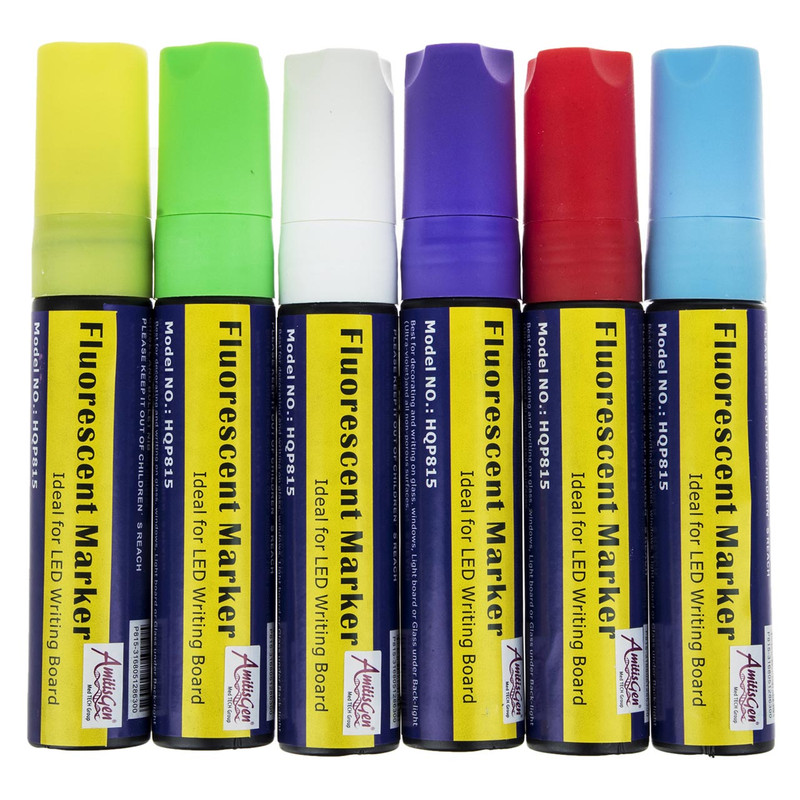 ماژیک مخصوص تابلو ال ای دی مدل HQP815 بسته 6 عددی