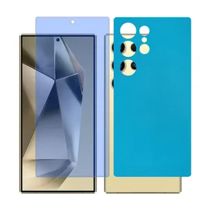 Glass Together model Matte anti-blue screen protector for Samsung Galaxy S22 Ultra mobile phone with back cover sticker