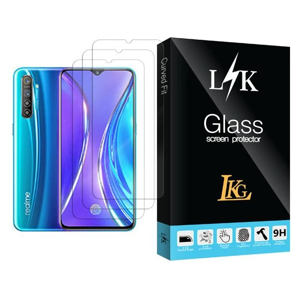 محافظ صفحه نمایش ال کا جی مدل LK Glass MIX003 مناسب برای گوشی موبایل ریلمی XT 730G بسته سه عددی