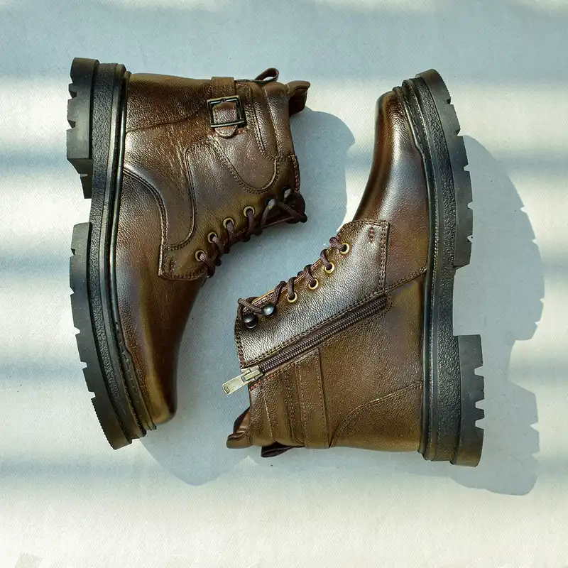 نیم بوت مردانه مدل چرم طبیعی بلنزا ادونس BR.1839