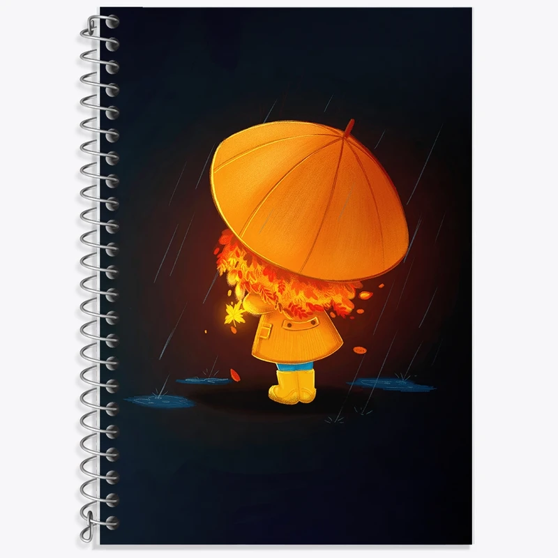 دفتر زبان 50 برگ خندالو مدل دو خط طرح دخترانه کد F2257