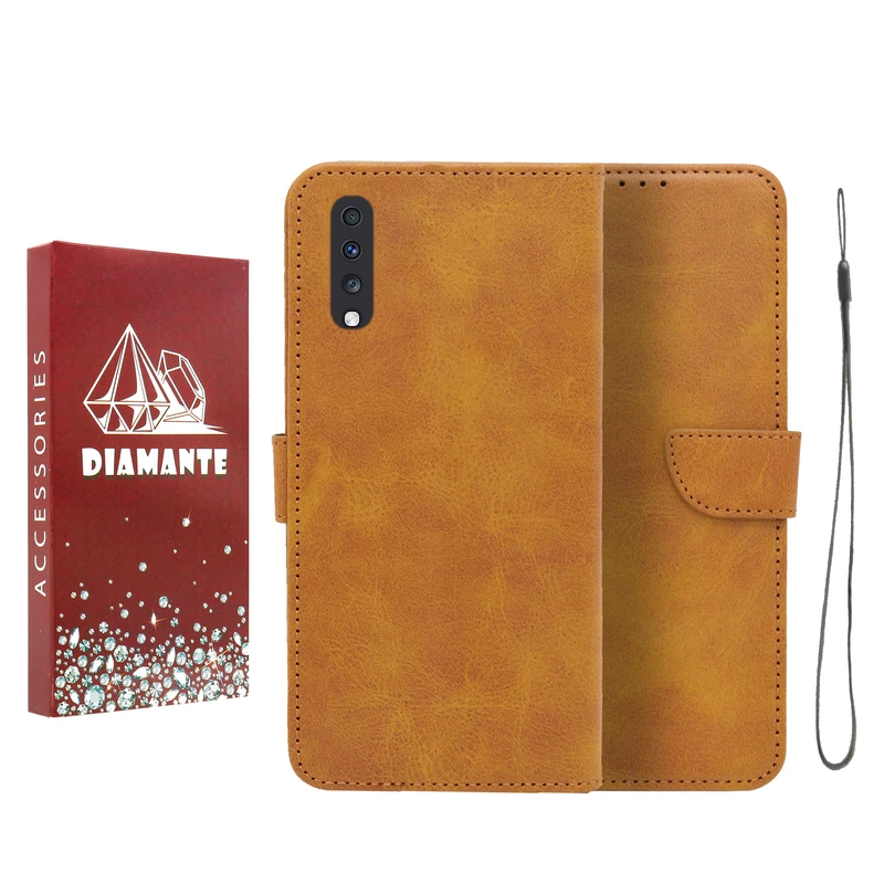 کیف کلاسوری دیامانته مدل Bandaviz Rd مناسب برای گوشی موبایل سامسونگ Galaxy A50 به همراه بند آویز