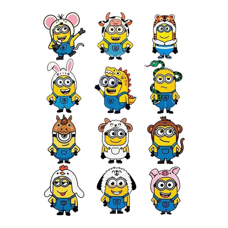 استیکر پارچه و لباس پاد آفرین مدل مینیون ها کد 359