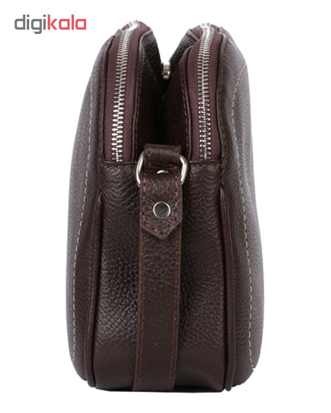 کیف رودوشی زنانه رویال چرم کدW61-DarkBrown
