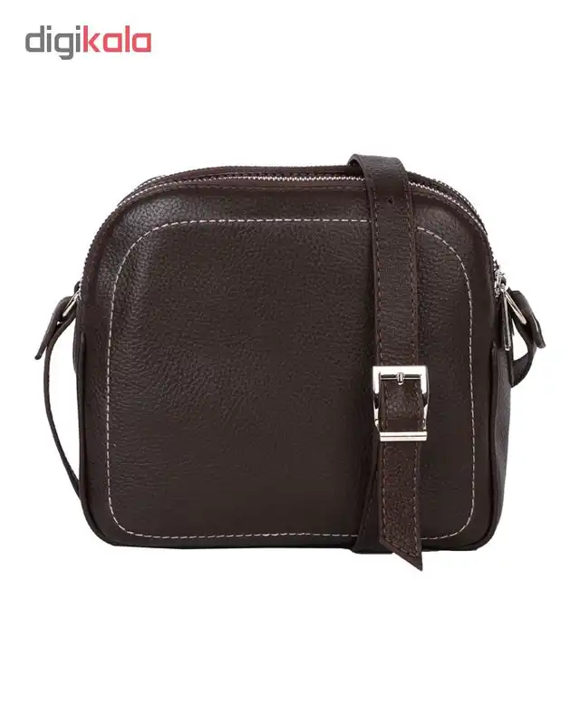 کیف رودوشی زنانه رویال چرم کدW61-DarkBrown