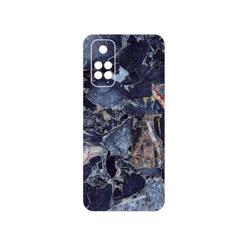 برچسب پوششی ماهوت مدل Broken black marble مناسب برای گوشی موبایل شیائومی Redmi Note 11