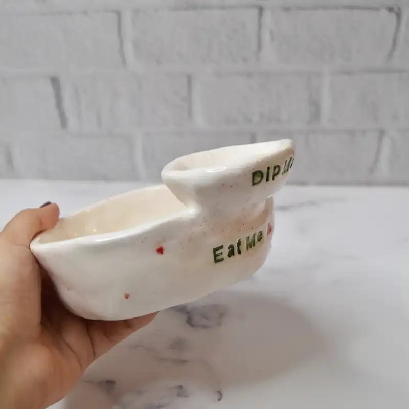 ظرف سرامیکی طرح قلب