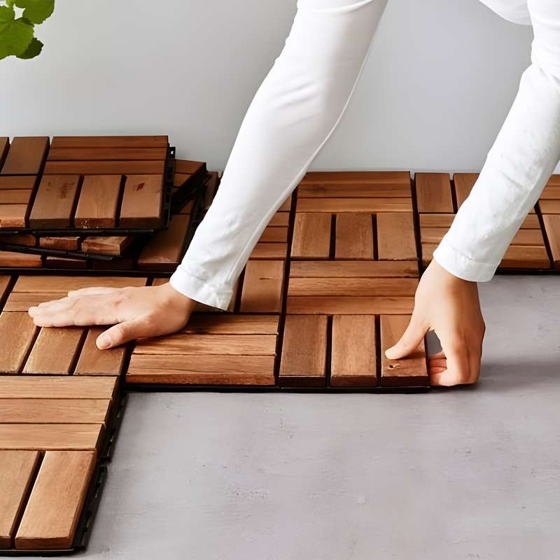 کفپوش مدل ترموود سایز 30x30 سانتیمتر کفپوش مدل ترموود سایز 30x30 سانتیمتر
