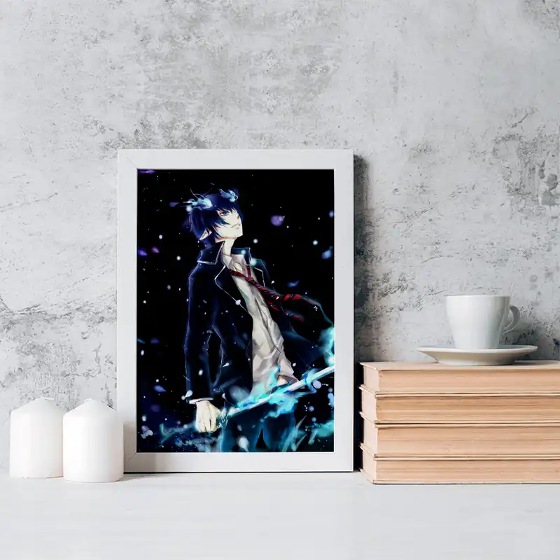 تابلو خندالو مدل رین انیمه جنگیر آبی کد 16360