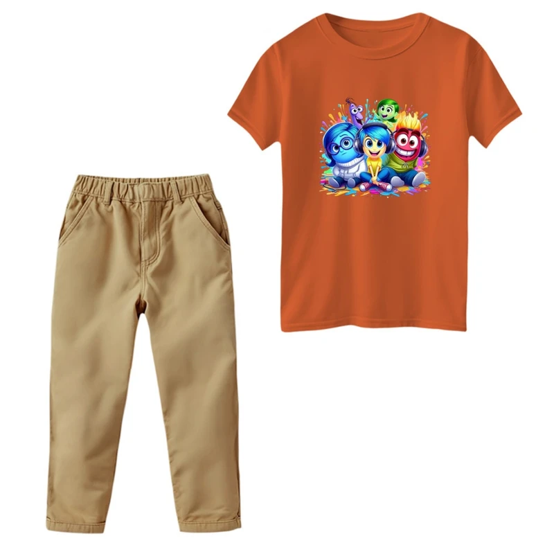 ست تی‌شرت و شلوار دخترانه مدل انیمیشن درون و بیرون