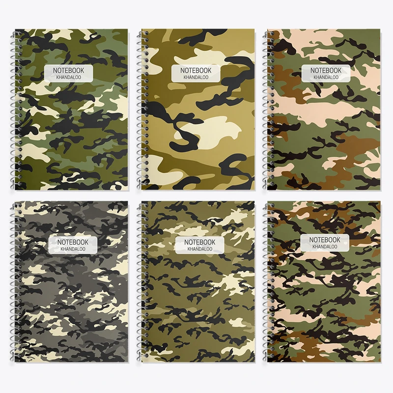 دفتر زبان 50 برگ خندالو مدل دو خط طرح چیرکی کد 99 مجموعه 6 عددی