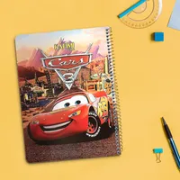 دفتر مشق 50 برگ کریمی طرح ماشین ها مدل حاشیه دار کد 140184