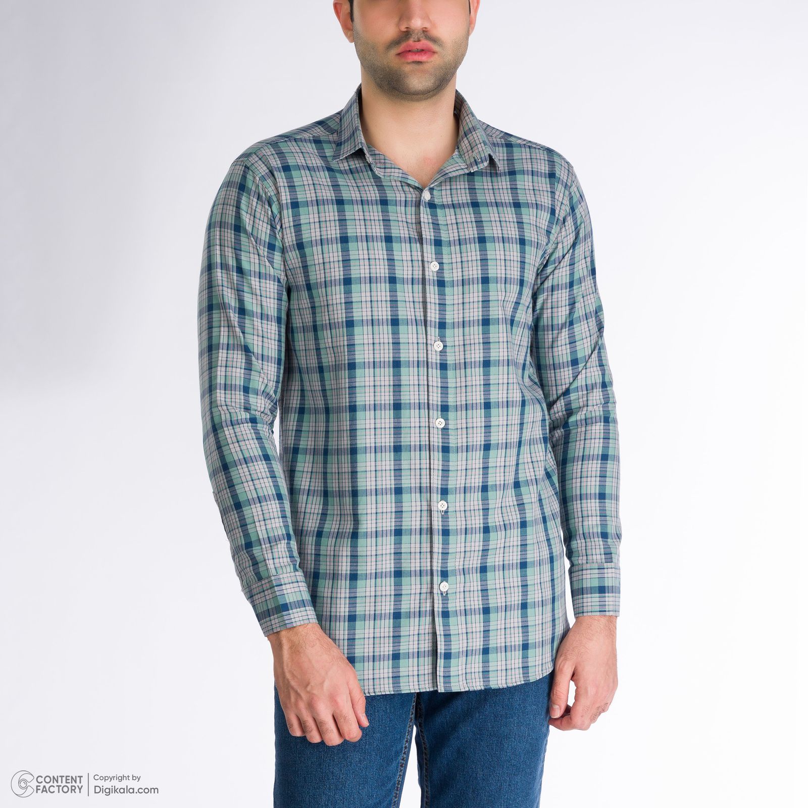 پیراهن آستین بلند مردانه باینت مدل 2261708-40 -  - 7