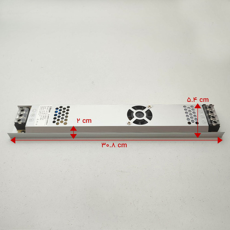 آداپتور سوئیچینگ 12 ولت 25 آمپر لیتون مدل 12V-300W اسلیم