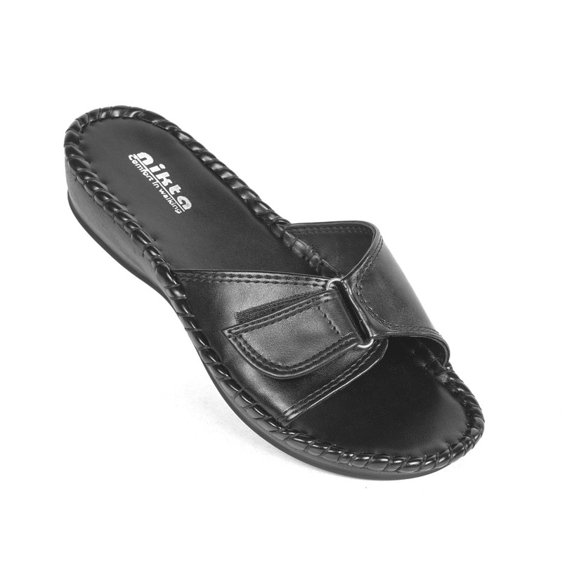 دمپایی زنانه نیکتا مدل M-233 رنگ مشکی