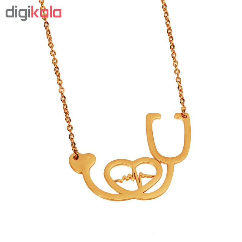 گردنبند شیک کده طرح گوشی پزشک مدل 1031