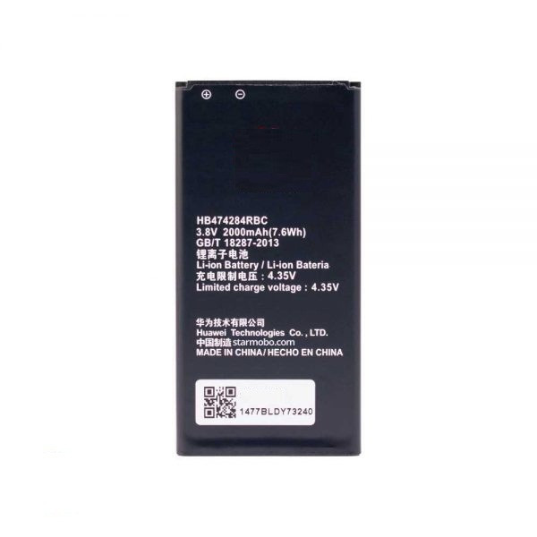 باتری موبایل مدل HB474284RBC ظرفیت 2000 میلی آمپر ساعت مناسب برای گوشی موبایل هوآوی 3c Lite