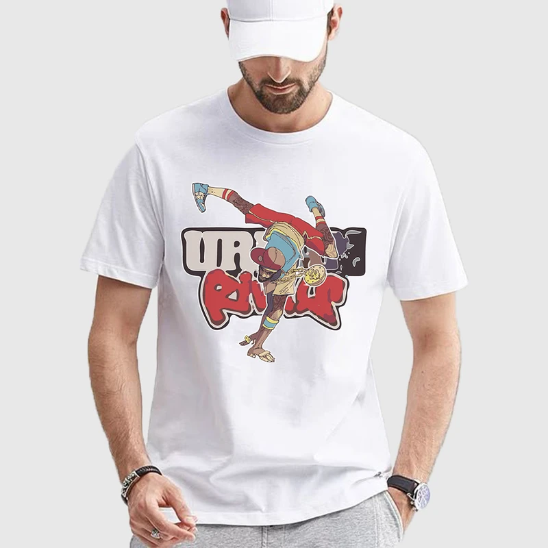 تی شرت آستین کوتاه مردانه مدل ژاپن استایل اسکیت برد گنگ anm534