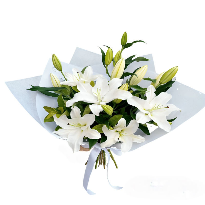 دسته گل لیلیوم طبیعی مدل اورینتال کد ۴۳۱