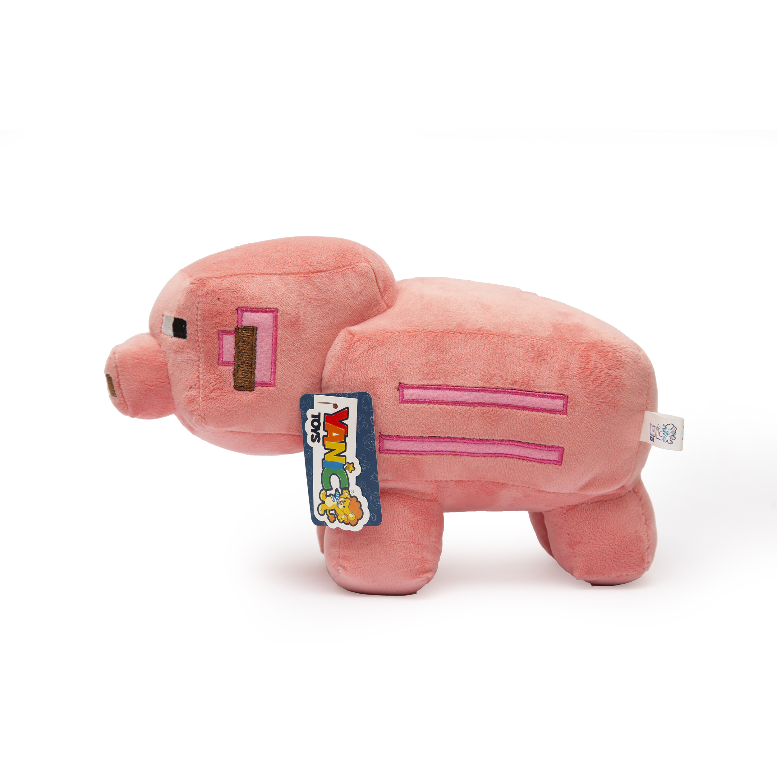 عروسک یانیک مدل شخصیت ماینکرافت خوک کد 100248 ارتفاع 14.5 سانتی متر