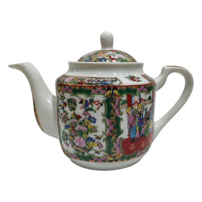 قوری مدل گل و مرغ B2